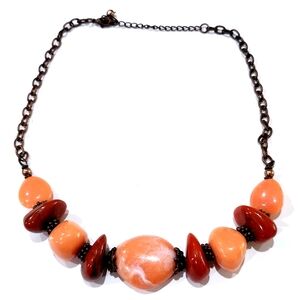 Plastic Beaded Necklace Fashion Jewelry